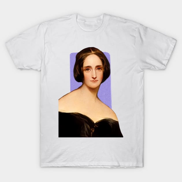 English Writer Mary Shelley illustration T-Shirt by Litstoy 